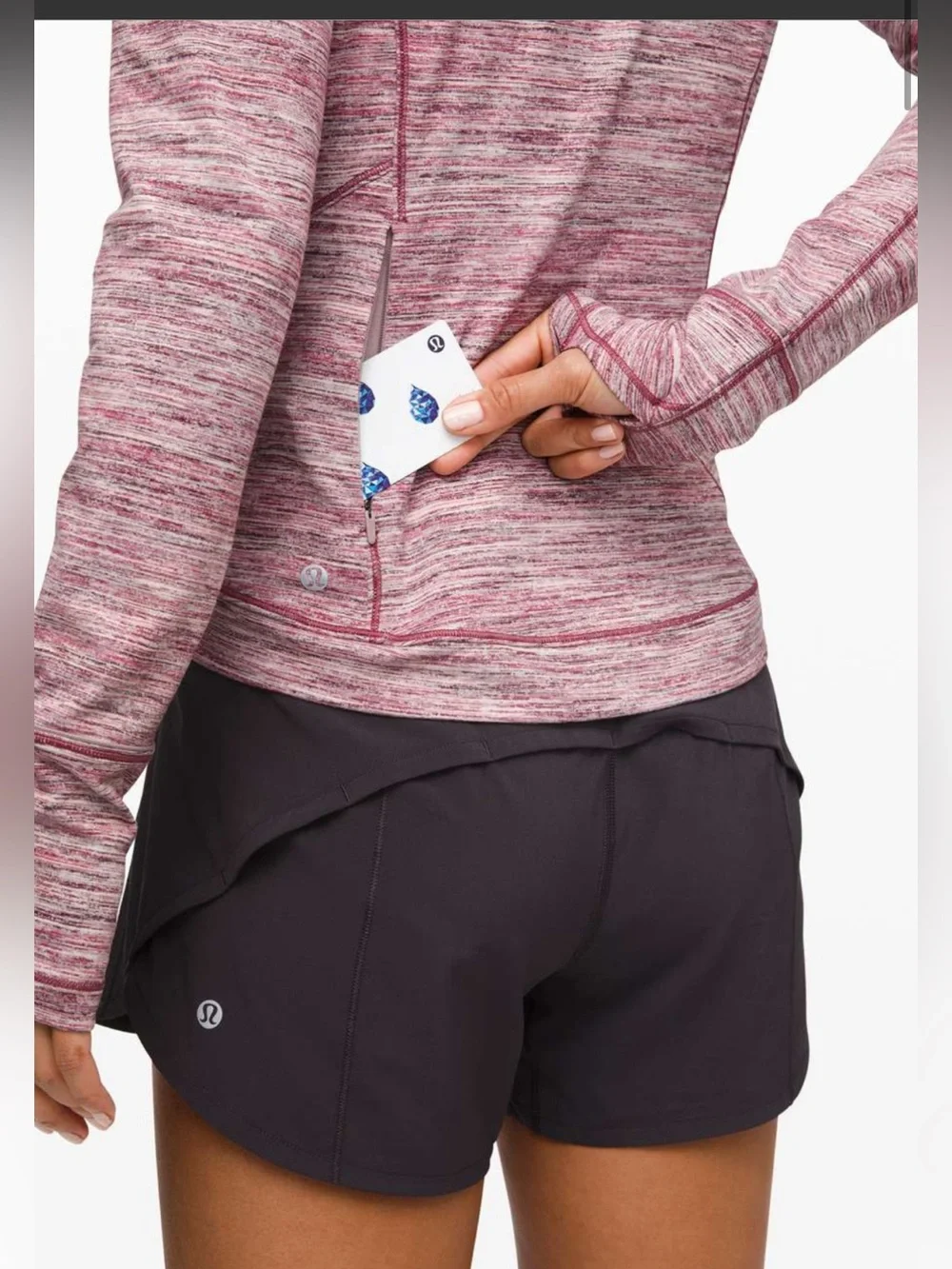 Lululemon Close to Crossing Long Sleeve Rulu Space Dye Camo Plumful Smoky Blush
